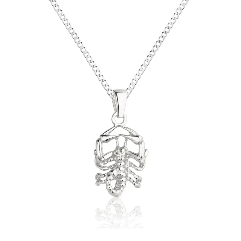 zawieszka-wisiorek-srebrny-znak-zodiaku-meski-skorpion-z-lancuszkiem.webp