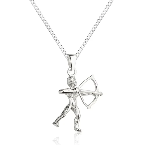 Naszyjnik znak zodiaku męski srebrny Strzelec