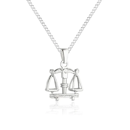 Naszyjnik znak zodiaku męski srebrny Waga
